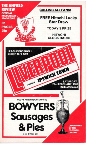 Match programme